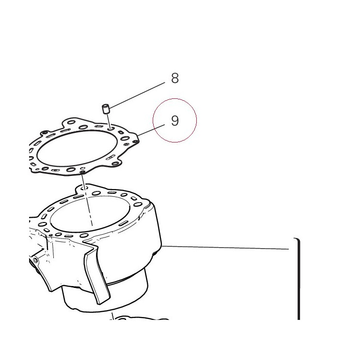 Gasket, cylinder head 78611001B