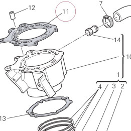 Gasket, cylinder head 78611224A