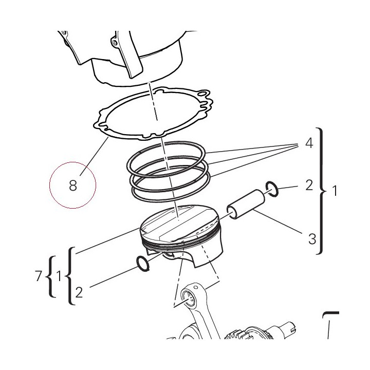 Gasket, cylinder 78611251A