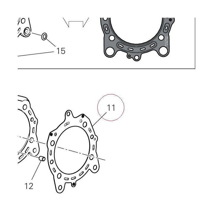 Head-cylinder gasket 78611371A
