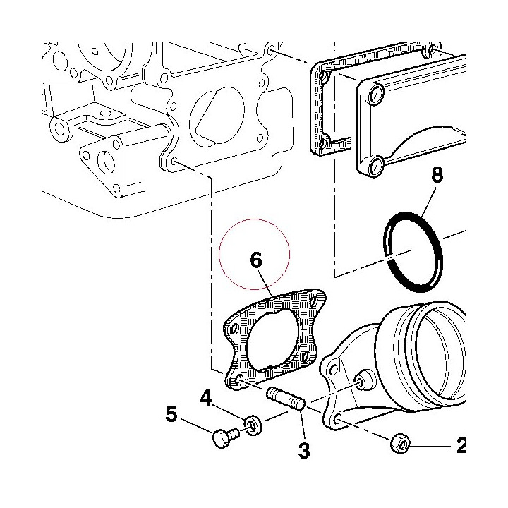 Intake duct gasket 78810022A