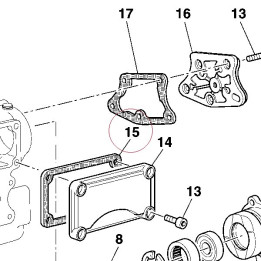 Gasket, intake valves cover 78810073A