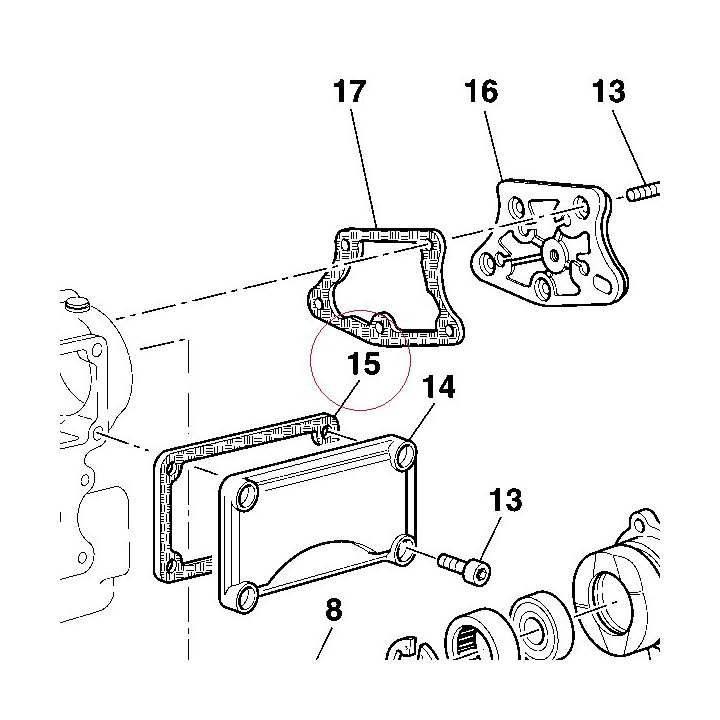Gasket, intake valves cover 78810073A