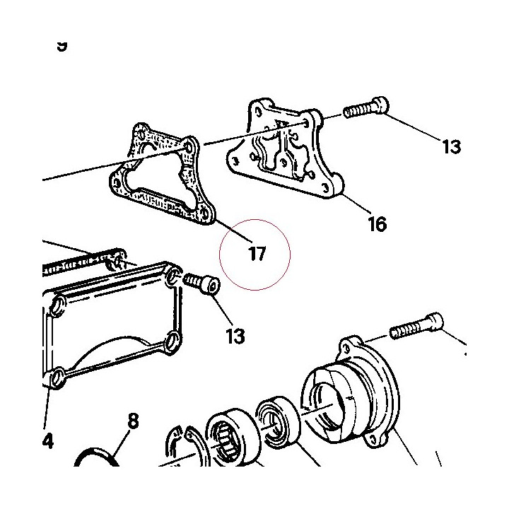 Cover gasket 78810103A