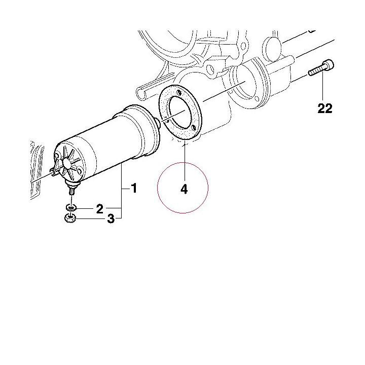 Engine starter gasket 78810541A