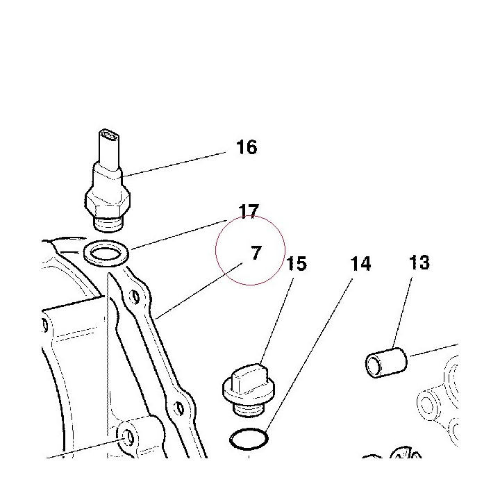 Clutch cover gasket 78810551A