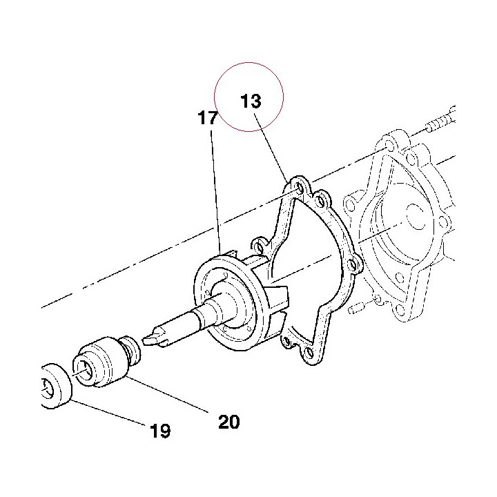 Gasket housing cover 78810561A