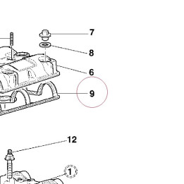 Gasket cylinder head cover 78810621A