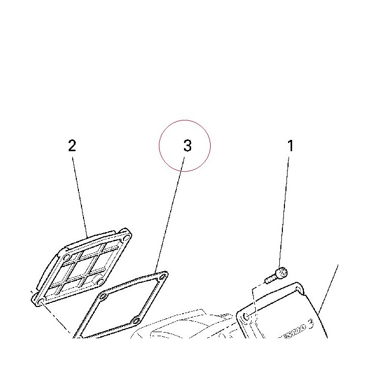 Gasket cylinder head cover 78810741A