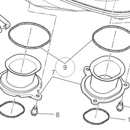 Gasket air funnel 78810962A