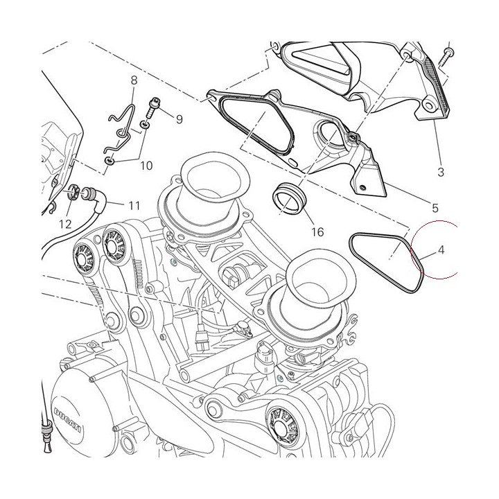 Seal, air duct 78810981A