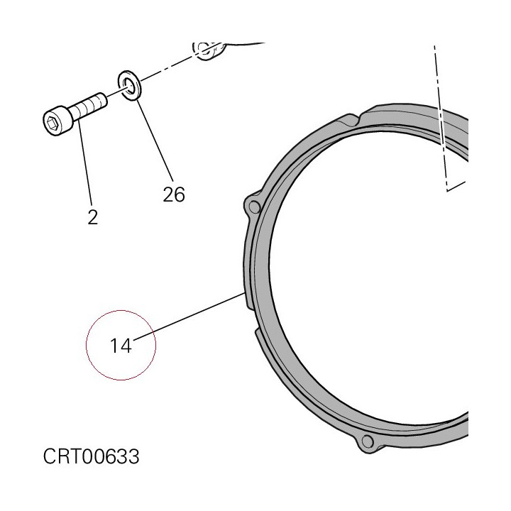 Clutch cover gasket 78811063A