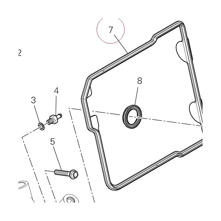 Valve cover gasket external 78811101C