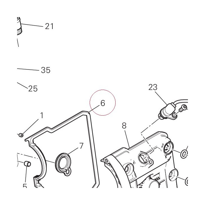 Valve cover gasket external 78811331B