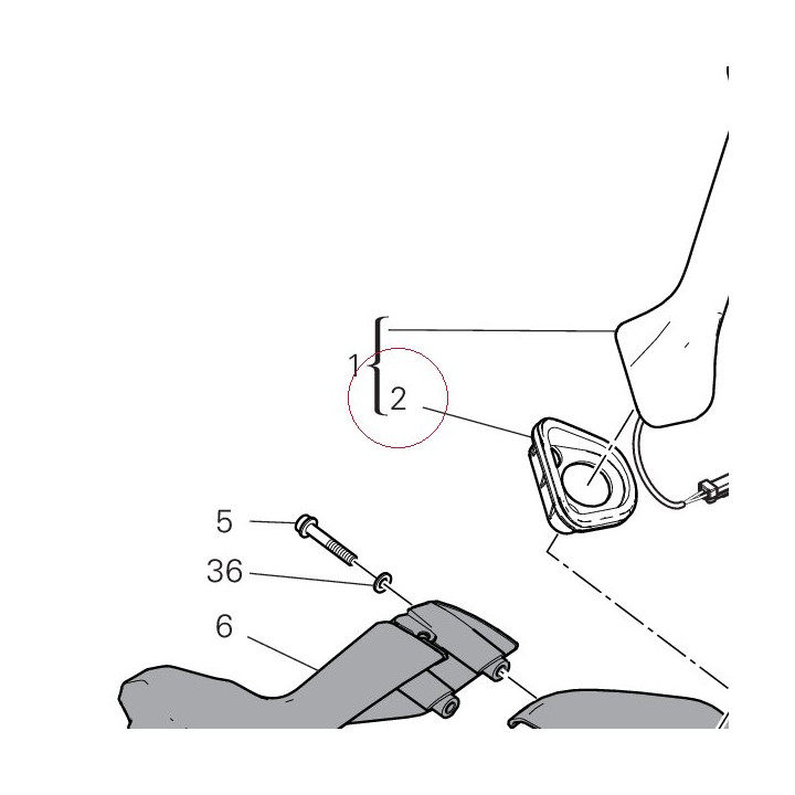 Gasket, mirror left 78811661A