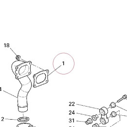 Gasket, exhaust pipe 79010041A