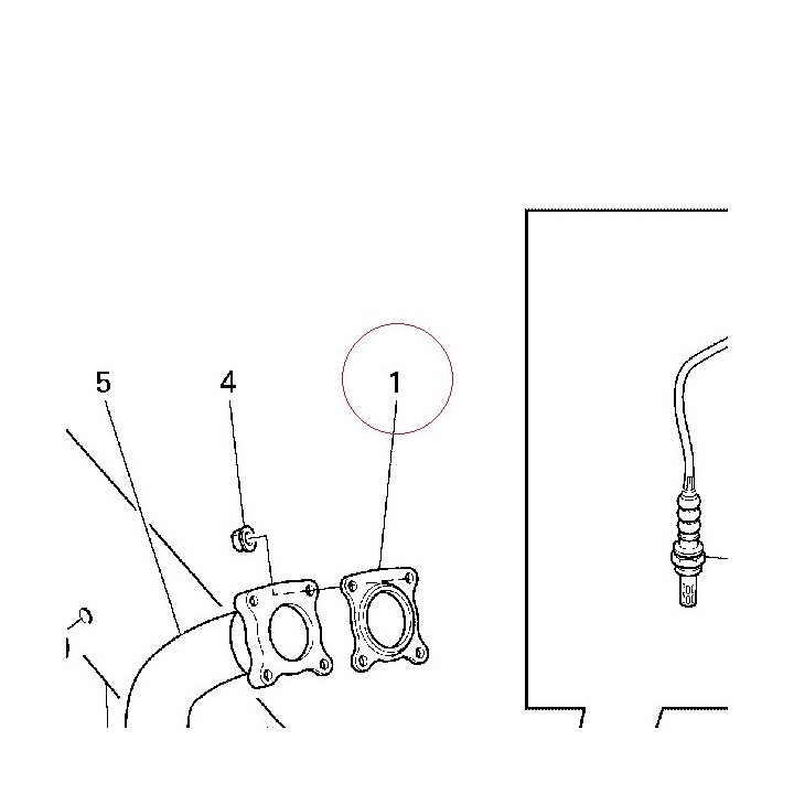 Gasket, exhaust pipe 79010071A