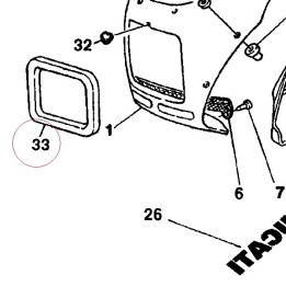 Headlight gasket 79110111B