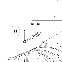 Headlight gasket 79110591A