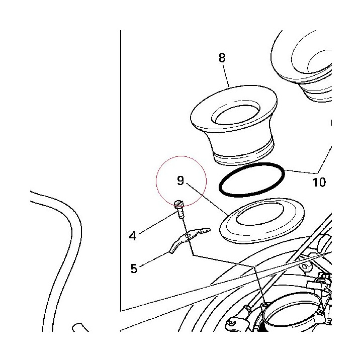 Gasket air funnel 79110701A