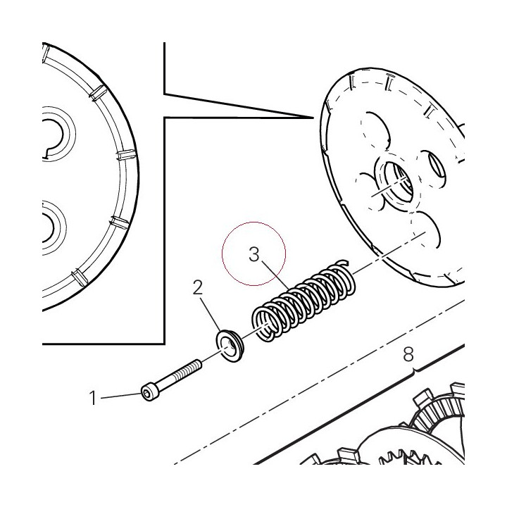 Clutch spring 79710701B