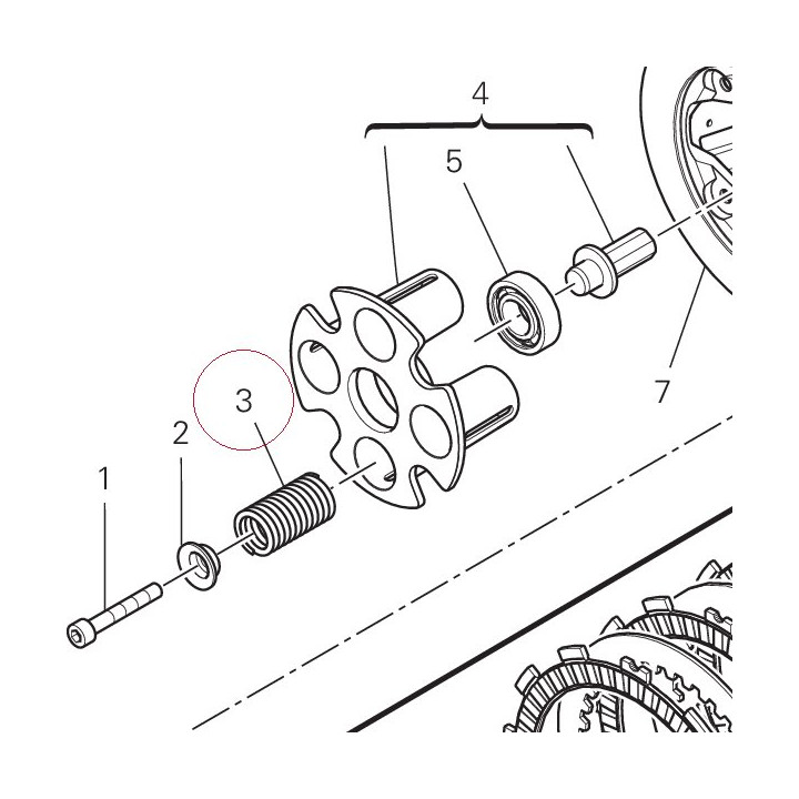 Clutch spring 79710811B