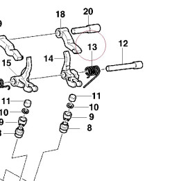 Left valve return spring 79910151A