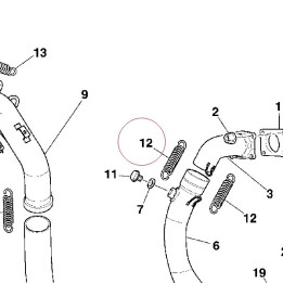 Spring, exhaust pipe 79910481A