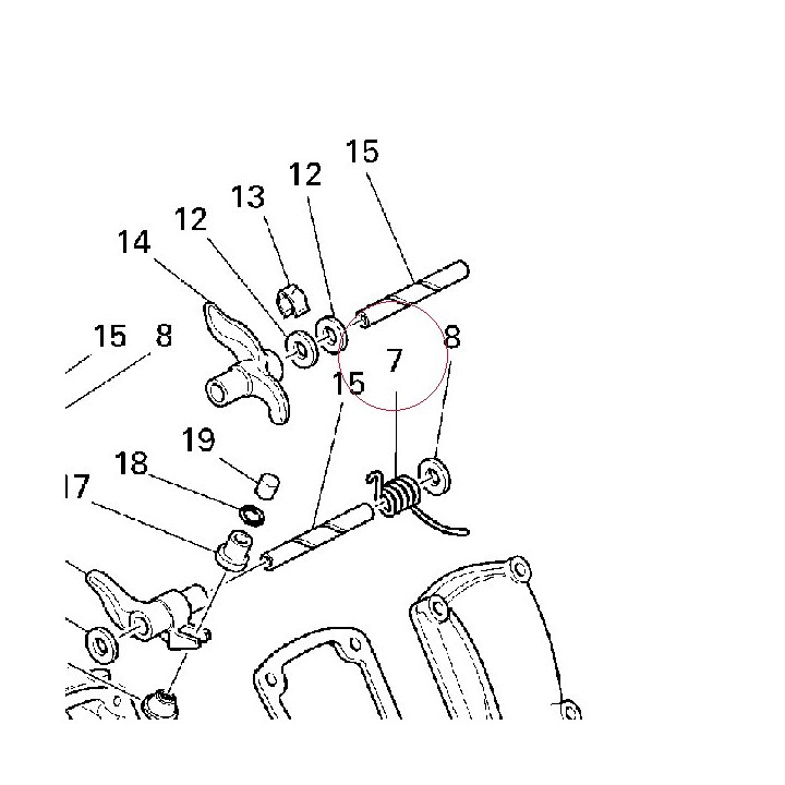 Spring, closing rocker arm 79910611A