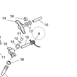 Spring closing rocker right 79911471A