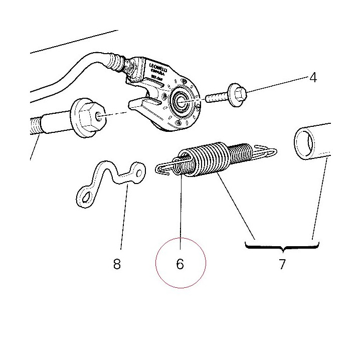 Spring, side stand inner 79911581A