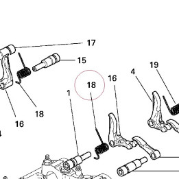 Right valve return spring 79911621A