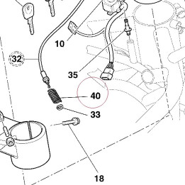 Spring, starter cable 79911711A