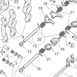 Left valve return spring 79912031A