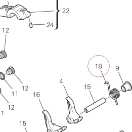 Valve return spring lh. 79914851A
