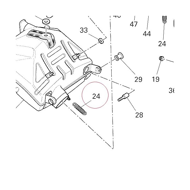 Spring exhaust, long 79914901B