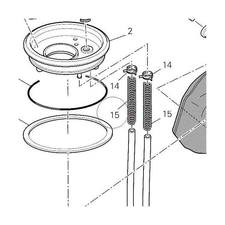 Spring, hose protecter 79914941A
