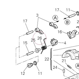 Left valve return spring 79915181A