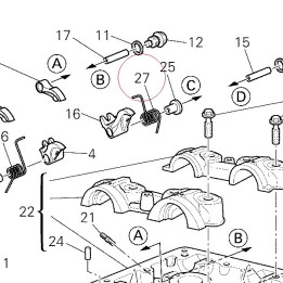 Right valve return spring 79915191A