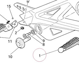 Right footrest 800062562