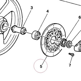Front brake disc 800062587
