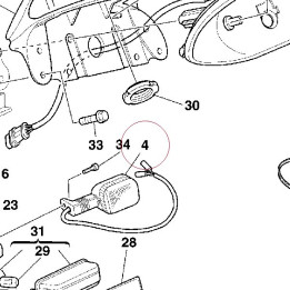 Flasher light front left - rear right 800074505