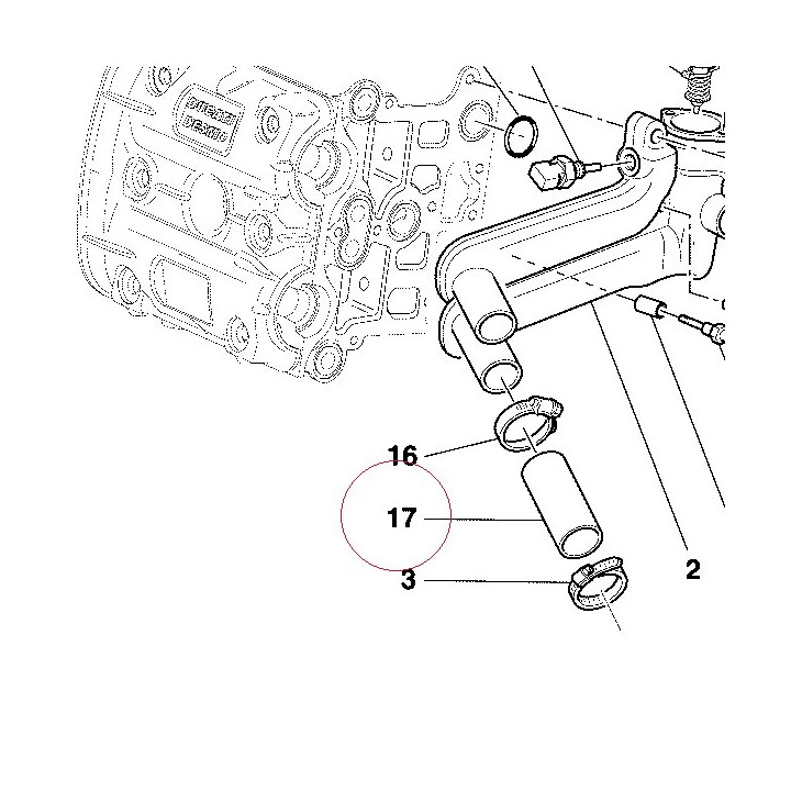 Water hose 80011131A