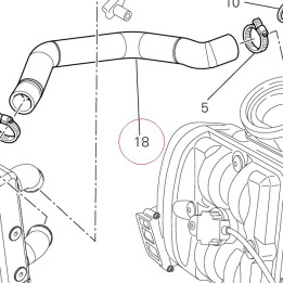Pump/cooler hose 80011591A