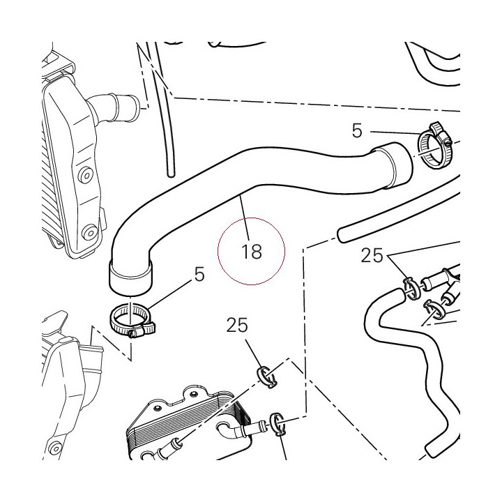 Hose cooling, pump cooler 80011691A