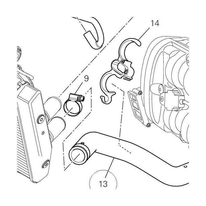 Hose pump/cooler 80012211A