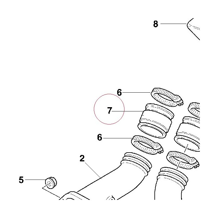 Rubber sleeve 80110101A