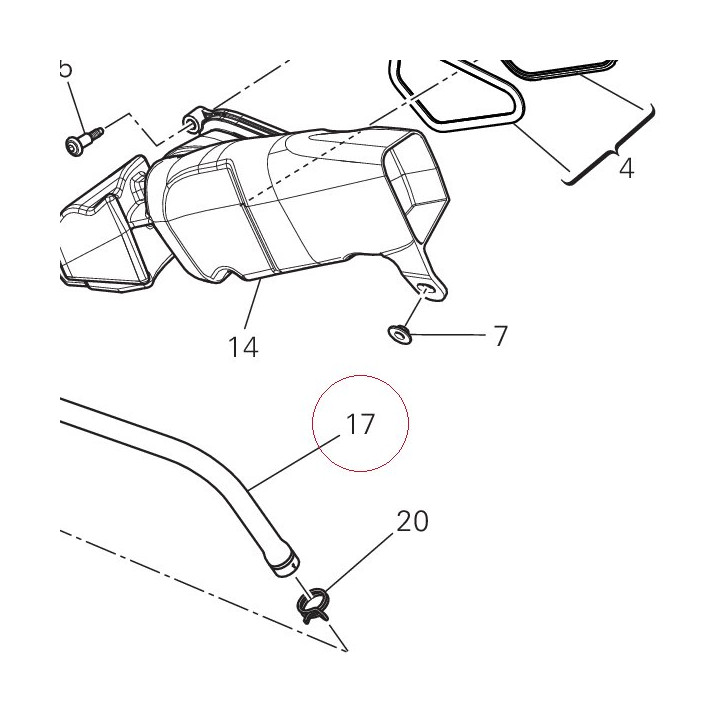 Duct, air 80110421A