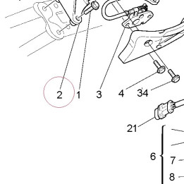 Handle, pillion rider 80610111AD