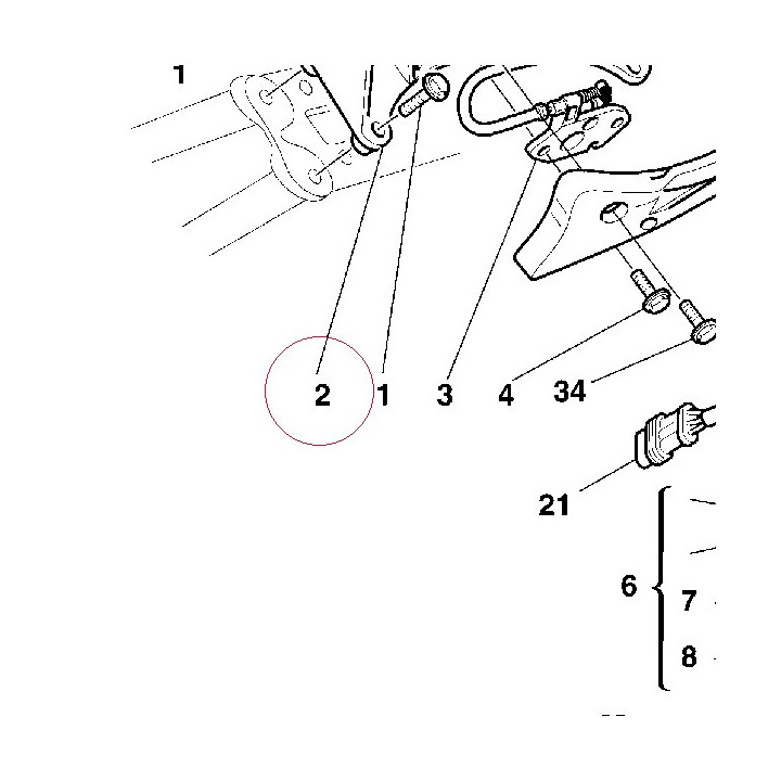 Handle, pillion rider matt gray 80610111AF